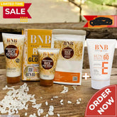 Skin Brightening Rice Facial Kit - Whitening and Exfoliating Set