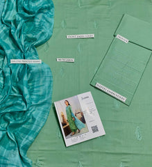 3 Pcs Women's Unstitched Embroidered Suit