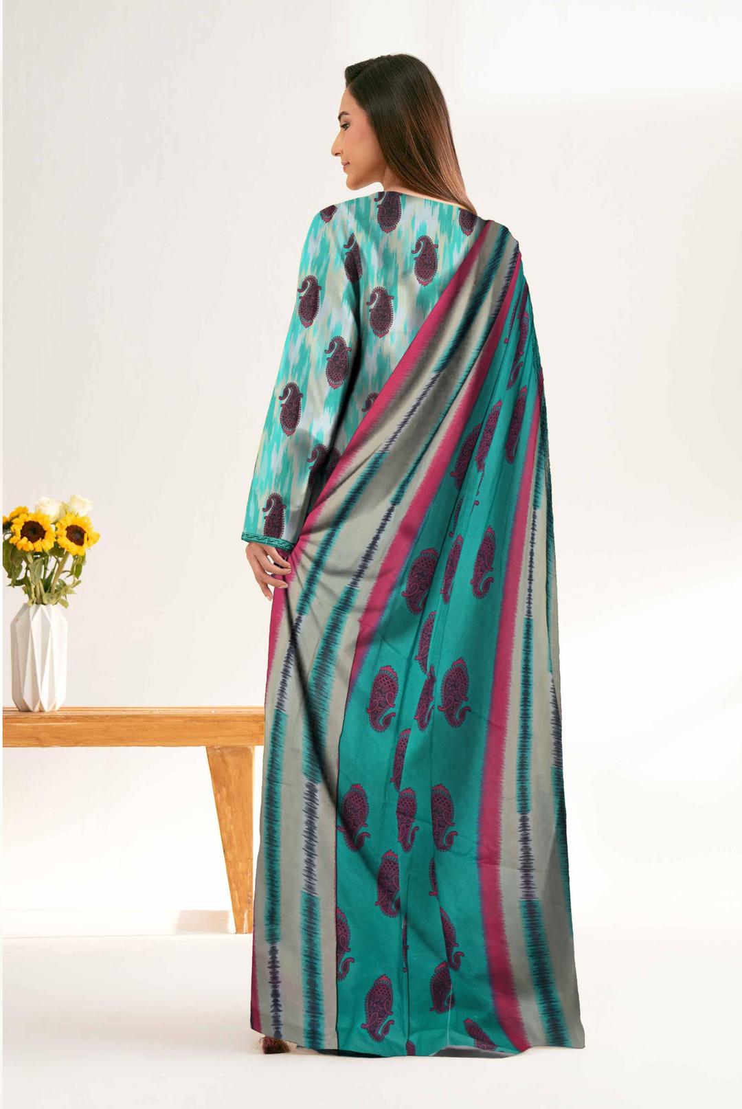 3 Pcs Women's Unstitched Printed Suit