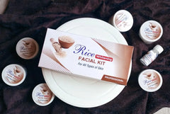 7 Pcs Facial Kit for All Skin Types - Whitening and Brightening Cream